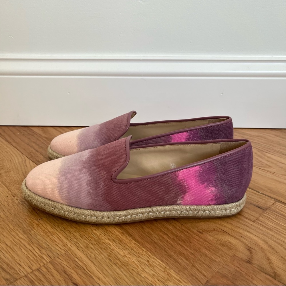 NWOT Vince Camuto Canvas Pink Ombré Espadrilles Shoes | Size 7.5